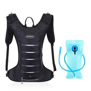 Planet Gates black with water bag 3L Camping Hydration Backpack 2L Water Bag Outdoor Sports Running Marathon Cycling Backpack Hiking Hydration Bladder