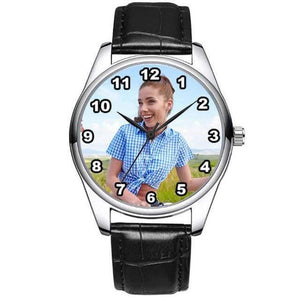 Planet Gates black without box Custom Photo watch DIY watches Waterproof unisex for men women Lovers put your own image Personalized Birthday Gift
