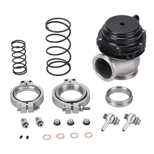 Planet Gates Black Without Logo Water Cooler 44mm Wastegate External Turbo With Flange Hardware MV-R Water Cooled With Logo Red Blue Black PQY5834