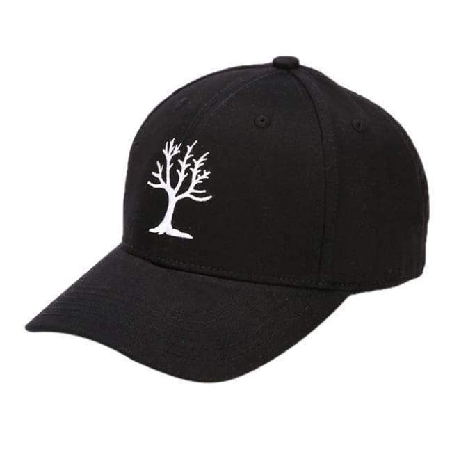 Planet Gates Black Women Adjustable Tree Embroidery Baseball Tennis Cap Outdoor Simple Sunshade Hip-Hop Hat Dropshipping 0824
