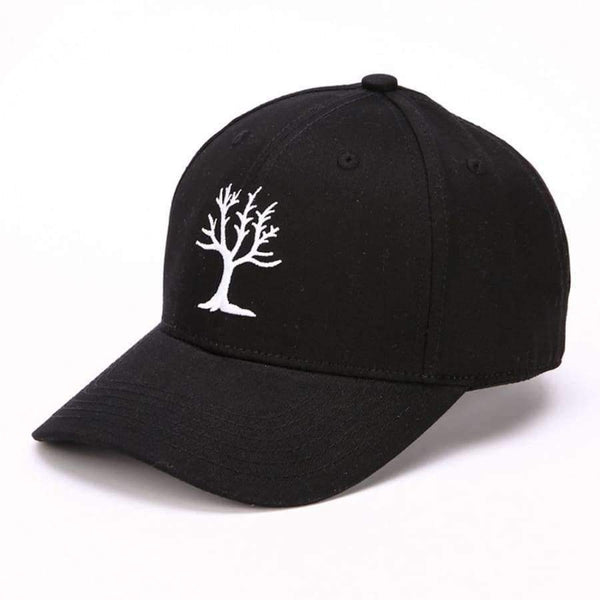 Planet Gates Black Women Adjustable Tree Embroidery Baseball Tennis Cap Outdoor Simple Sunshade Hip-Hop Hat Dropshipping 0824