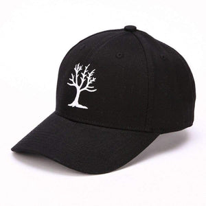 Planet Gates Black Women Adjustable Tree Embroidery Baseball Tennis Cap Outdoor Simple Sunshade Hip-Hop Hat Dropshipping 0824