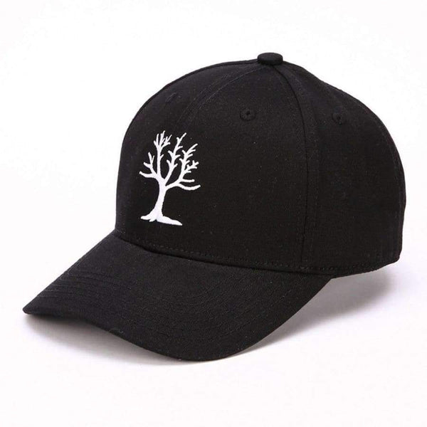 Planet Gates Black Women Adjustable Tree Embroidery Baseball Tennis Cap Outdoor Simple Sunshade Hip-Hop Hat Dropshipping 0824
