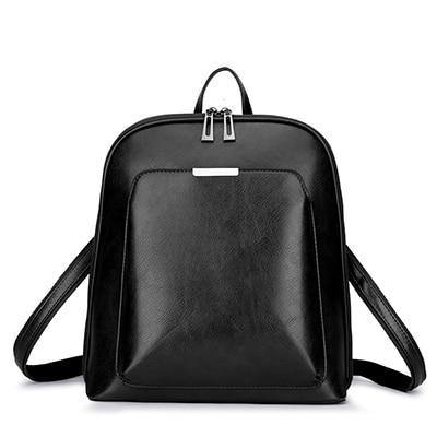 Planet Gates black Women Backpack School Bags for Teenage Girls Shoulder Bag Female Oil Wax Leather Backpacks Mochilas