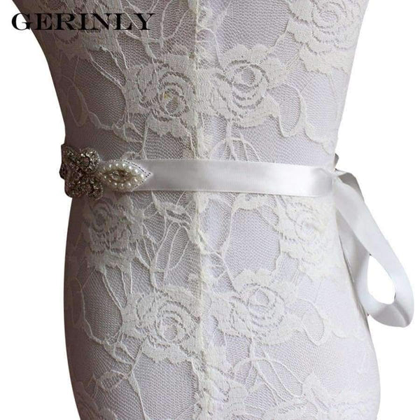 Planet Gates Black Women Bridal Belts 7 Color High Quality Rhinestone Ribbon Cummerbunds Bride Bridesmaid Waist Belt Wedding Dress Bead Flower Sash