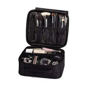 Planet Gates Black Women Cosmetic Bag High Quality Travel Cosmetic Organizer Zipper Portable Makeup Bag Designers Trunk Cosmetic Bags