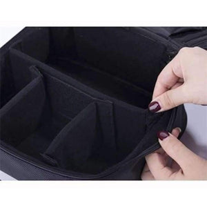 Planet Gates Black Women Cosmetic Bag High Quality Travel Cosmetic Organizer Zipper Portable Makeup Bag Designers Trunk Cosmetic Bags
