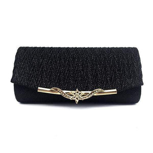 Planet Gates Black Women Evening Bag  Party Banquet Glitter Bag For Women Girls Wedding Clutches Handbag Chain Shoulder Bag Bolsas Mujer