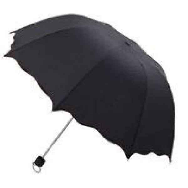 Planet Gates Black Women Rain Umbrella 4 Folding Female Umbrellas Handle Comfortable Strongly Brand Princess Craft 92CM Outdoor Travel