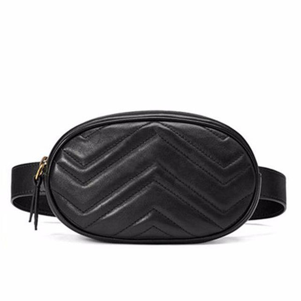 Planet Gates Black Women rivets Waist Fanny Pack bags luxury brand fashion velvet leather chest belt handbag red black  high quality