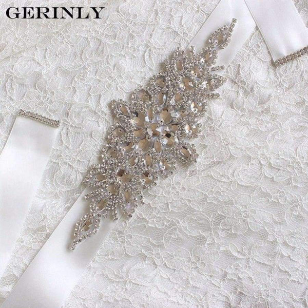 Planet Gates Black Women's Bridal Belts 6 Colors New Design Luxury Handmade Rhinestone Satin Ribbon Sash Brand Bride Bridesmaid Wedding Dress Belt