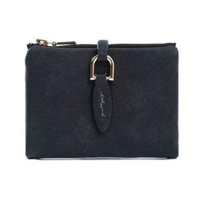 Planet Gates Black Women Short Purses Vintage PU Leather Lady Snap Fastener Short Clutch Wallet Small Matte Women Wallet Female Purse
