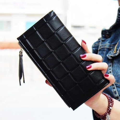 Planet Gates Black Women Wallet Clutch Women's Purse Best Phone Wallet Female Case Phone Pocket Carteira Femme