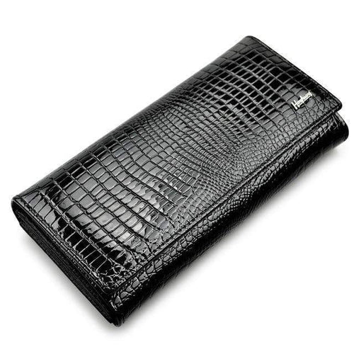 Planet Gates black Women Wallets and Purses Luxury Brand Alligator Long Genuine Leather Ladies Clutch Coin Purse Female Crocodile Cow Wallet