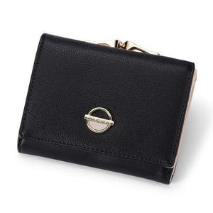 Planet Gates Black Women Wallets Coin Purse Wallet Small Brand Design High Quality PU Leather Short Wallet Female Purse Card Holder Red