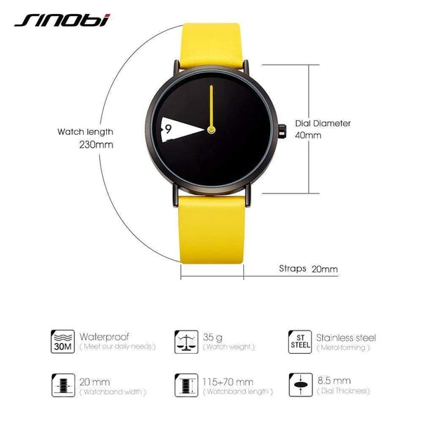 Planet Gates black Women Watch Creative Wristwatch Lady Clock Rotate Yellow Leather Band Wristwatches Clock Montres Femme Reloj Mujer