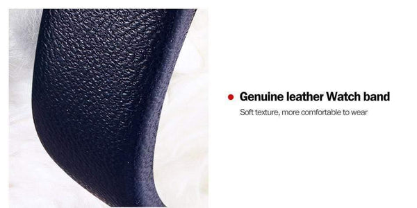 Planet Gates Black Women Watch Fashion Quartz Lady Leather Watchband Date Week Casual Waterproof Wristwatch Gift for Girl  New Blue