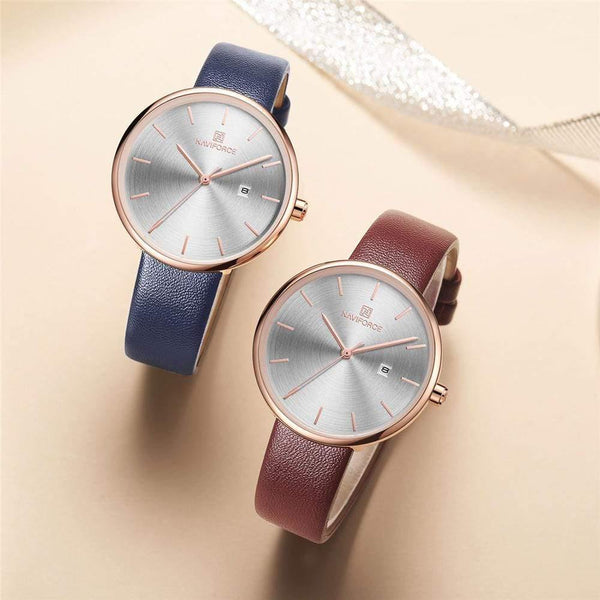 Planet Gates Black Women Watch Fashion Quartz Lady PU Watchband Simple Date Casual Waterproof Wristwatch Gift for Girl/Wife/Women