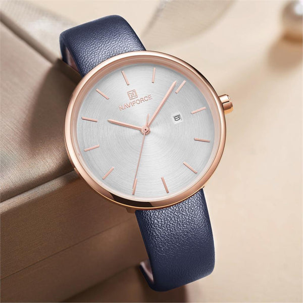 Planet Gates Black Women Watch Fashion Quartz Lady PU Watchband Simple Date Casual Waterproof Wristwatch Gift for Girl/Wife/Women