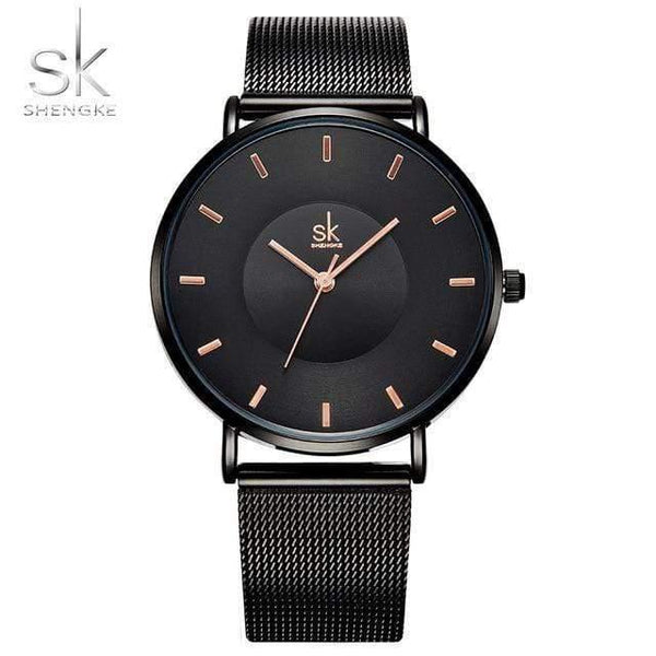 Planet Gates black Women Watches High Quality Ultra thin Quartz Watch Woman Elegant Dress Ladies Watch Montre Femme SK