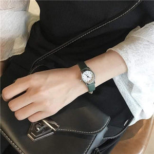 Planet Gates Black Women watches Korean version casual quartz woman clock BGG brand ladies retro wrist watches leather band