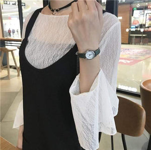 Women watches Korean version casual quartz woman clock BGG brand ladies retro wrist watches leather band - Planet Gates