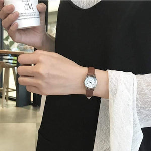Women watches Korean version casual quartz woman clock BGG brand ladies retro wrist watches leather band - Planet Gates