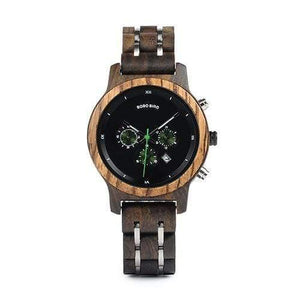 Planet Gates Black Women Watches Luxury Chronograph Date Quartz Watch Luxury Versatile Ladies Wooden Timepieces Accept Logo Drop Shipping