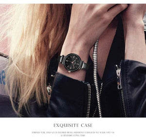 Planet Gates Black Women Watches Luxury Female Clock Fashion Montre Femme  Quartz Ladies Watch Relogio Feminino