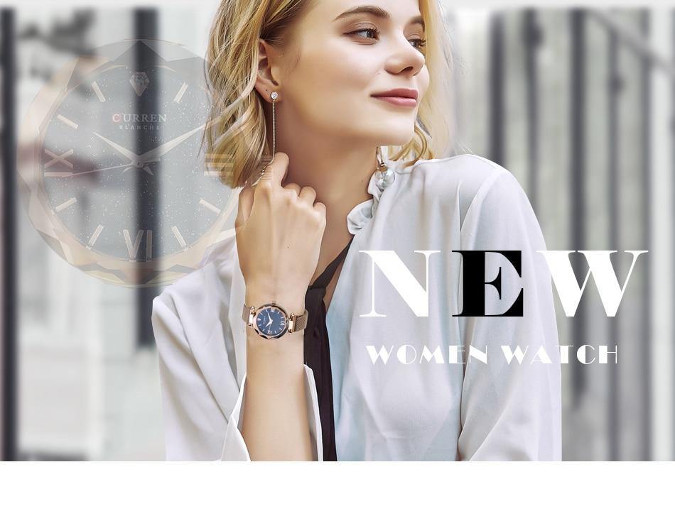 Planet Gates Black Women Watches Mesh Ladies Clock Magnet Buckle Starry Diamond Geometric Surface Fashion Casual Quartz Wristwatch