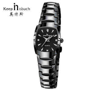 Planet Gates Black Women Womens Square Watches Rhinestone Quartz Watch Women Luxury Dress Fashion Bracelet Ladies Watch relogios feminino