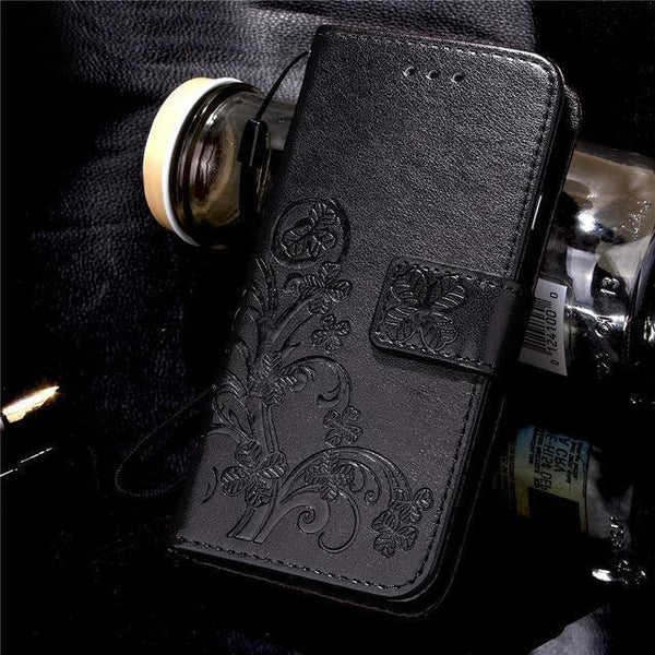 Planet Gates Black / X3 / Case & Strap Luxury Leather Phone Case For Doogee X3 / X5 Max  X5 Max Pro / F5 / X6 X6 Pro Back Cover Flip Shell Wallet Stand