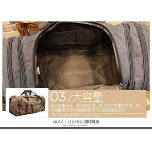 Planet Gates black Xiao.p Travel Bag Large Capacity Men Hand Luggage Travel Duffle Bags Canvas Weekend Bags Multifunctional Travel Bags Black&khaki