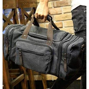 Planet Gates black Xiao.p Travel Bag Large Capacity Men Hand Luggage Travel Duffle Bags Canvas Weekend Bags Multifunctional Travel Bags Black&khaki