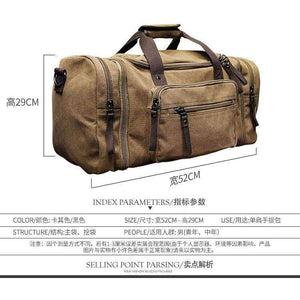 Planet Gates black Xiao.p Travel Bag Large Capacity Men Hand Luggage Travel Duffle Bags Canvas Weekend Bags Multifunctional Travel Bags Black&khaki