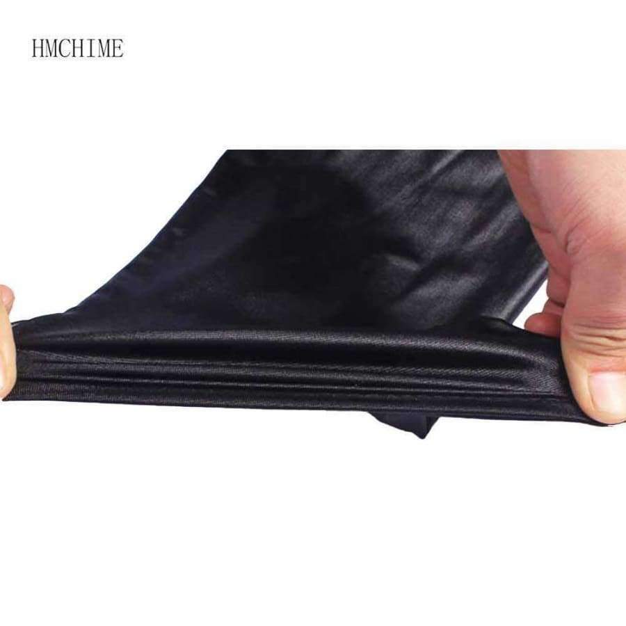 Planet Gates Black / XL Elastic women imitation leather stirrup leggings plus size XL-5XL package hip ladies pants slim stretch trousers ZB-D032