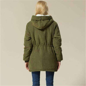 Planet Gates Black / XL Female Winter Jackets 2018 New Winter Coat Parka Women Winter Jacket Cotton Padded Female Plus Size Long Cashmere Coat