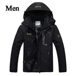 Planet Gates black / XL Men's Winter Jacket Men Waterproof Windproof Parka Male Snow Defence Thick Coats Mens
