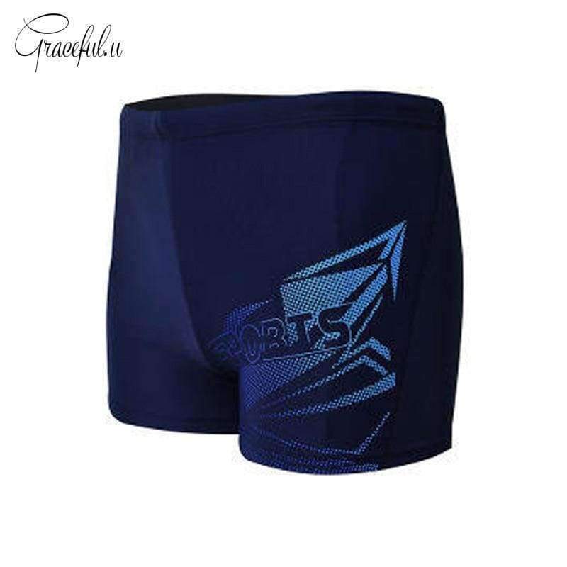 Planet Gates Black / XL Powerful Men Swim Trunks Costume Uomo Da Bagno Printed Swimming Suit For Men Mens Swimwear Maillot De Bain Homme