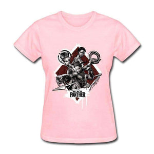 Planet Gates Black / XS Black Panther T Shirts Na Ji Ya VS Okoye Funny Tshirt Group Team T-Shirt Summer Women Tops & Tees Fashion Clothing