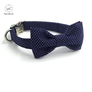 Planet Gates Black / XS Dog collar  bow tie  personalized adjustable dog collar pet puppy designer product dog &cat necklace XS-XL pet accessories