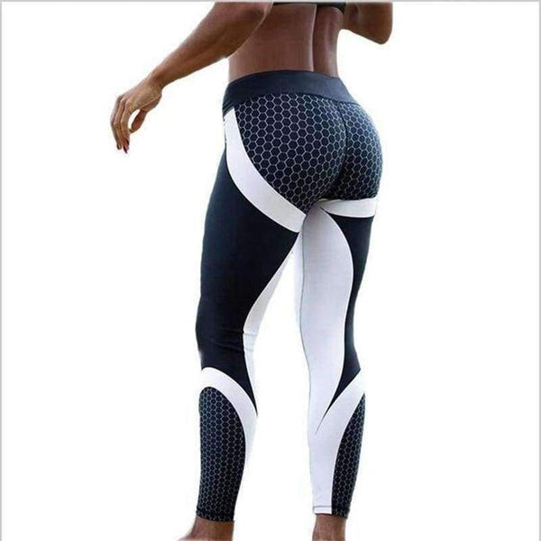 Planet Gates Black / XS New Mesh Pattern Print Leggings fitness Leggings For Women Sporting Workout Leggins Elastic Trousers Slim Women Leggings