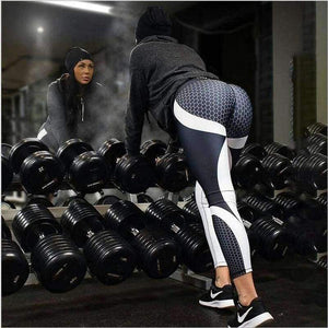 Planet Gates Black / XS New Mesh Pattern Print Leggings fitness Leggings For Women Sporting Workout Leggins Elastic Trousers Slim Women Leggings