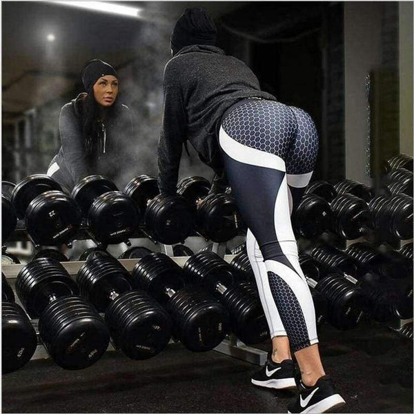Planet Gates Black / XS New Mesh Pattern Print Leggings fitness Leggings For Women Sporting Workout Leggins Elastic Trousers Slim Women Leggings