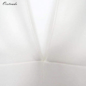 Planet Gates Black / XS / United States New Arrival Summer Jumpsuits for Women 2018 Gray Deep v Neck Fitted Elegant White Sexy Bodycon Jumpsuit Clubwear