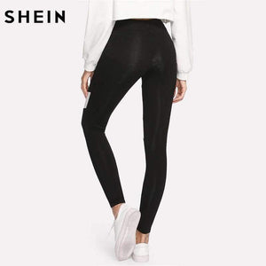 Planet Gates Black / XS Women Workout Leggings Black Fitness Womens Clothing Contrast Mesh Color Block Two Tone Mesh Insert Leggings