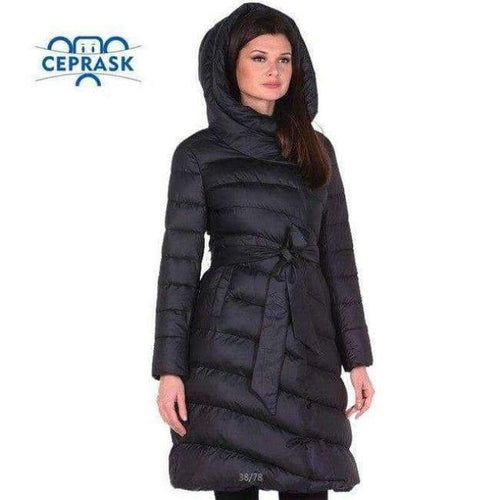 Planet Gates Black / XXL / China 2018 High Quality Women Winter Jacket Plus Size Long Fashionable Women's Winter Coat Hooded Warm Down Jacket Parka
