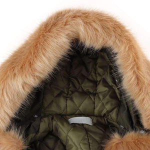 Planet Gates Black / XXL / China Jackets Solid Hooded Fur Casual Warm Thick Winter Jacket Women Long Coat Jaqueta Feminina K3040