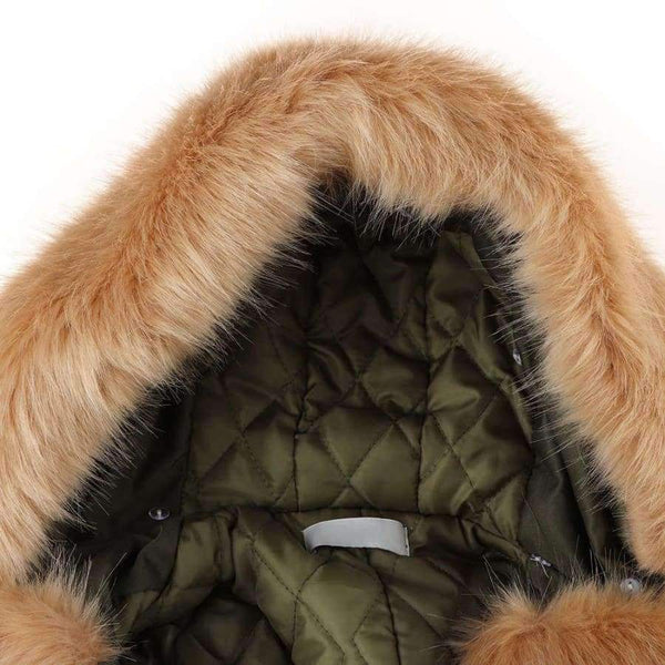 Planet Gates Black / XXL / China Jackets Solid Hooded Fur Casual Warm Thick Winter Jacket Women Long Coat Jaqueta Feminina K3040