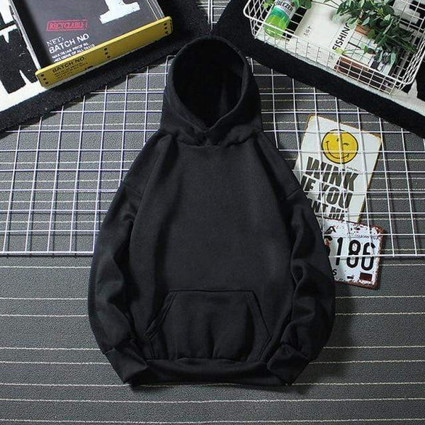 Planet Gates Black / XXL Hoodies Sweatshirts Fashion Solid Color Black Gray Yellow Hooded Hip Hop fleece Hoody Mens Brand Hoodie Streetwear